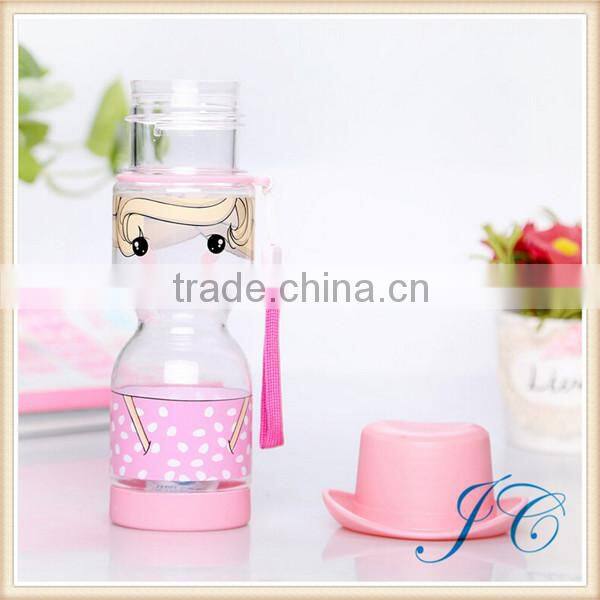 2015 Newest Cartoon Plastic Water Bottle For Children