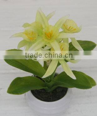 2014 new design mini potted fake flower real touch artificial flowers