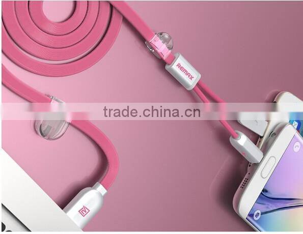 Remax 2 in 1 USB cable charge cable for both micro and iphone