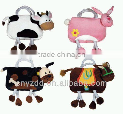 Plush Stuffed Toy Dog Bag/Plush Animal Handbag/Animal Shape Bag