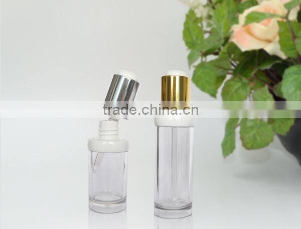 18ml 30ml Cosmetic Dropper Bottle with Silver Pump for Organic Oil