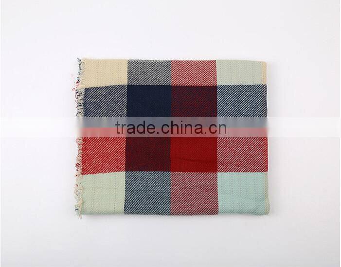 New Tassel Striped Plaid Fashion Woman Cashmere Poncho