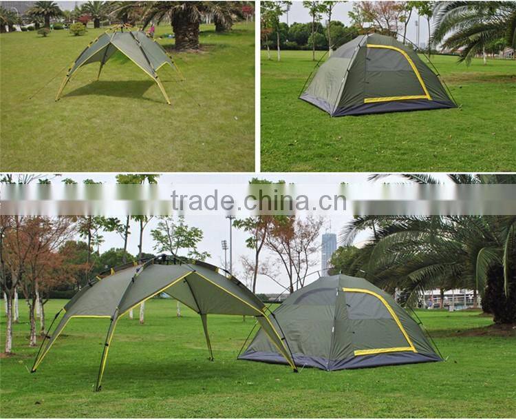 Outdoor 3-4 Person Automatic Sun Shelter Tent Camping Folding Backpacking Automatic Pop Up Tent