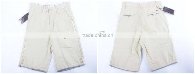 Mens new arrival cheap100%cotton stock apparel washed shorts