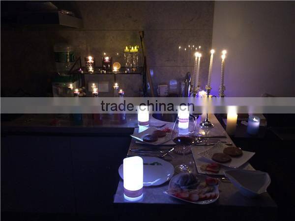wax led pillar candle