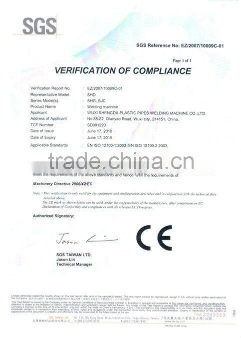 SHG 1200 multi-angle pipe butt fusion welding machin to make pipe fittings elbow, tee,cross