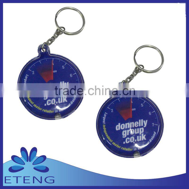 custom printed pvc led keychain