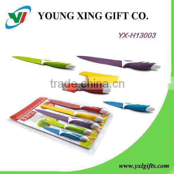 Hot selling 5pcs Kitchen Knife Sets With PP handle