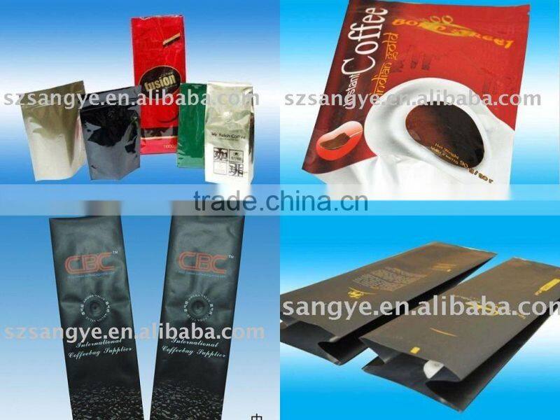 Wholesale Aluminium Foil Coffee Packaging Bags with Side Gusset