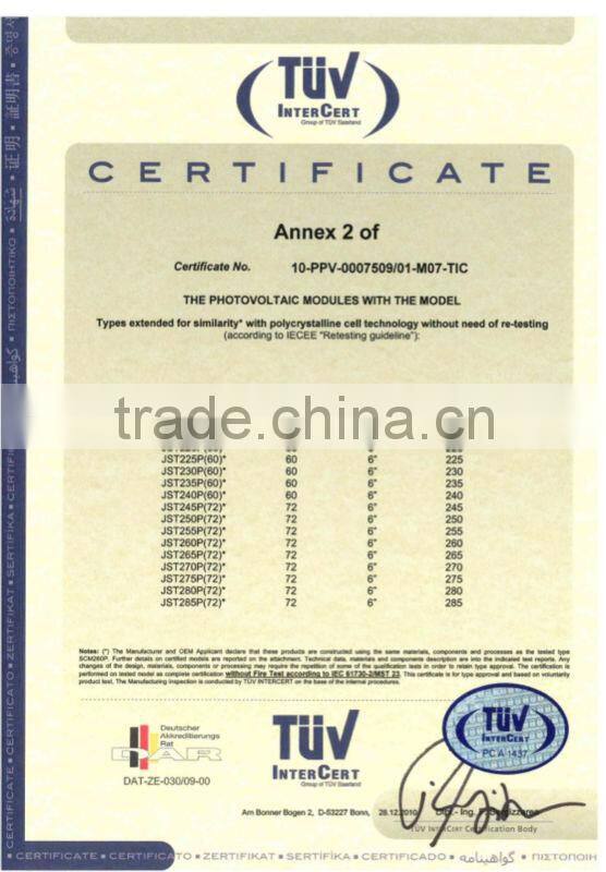 210W - 250W Polycrystalline solar panels/solar farm