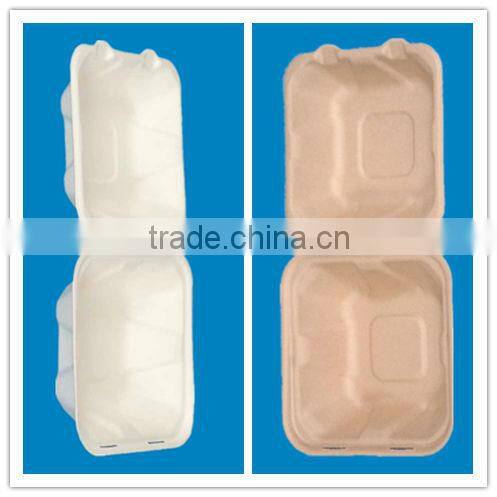 Molded bamboo pulp lunch box