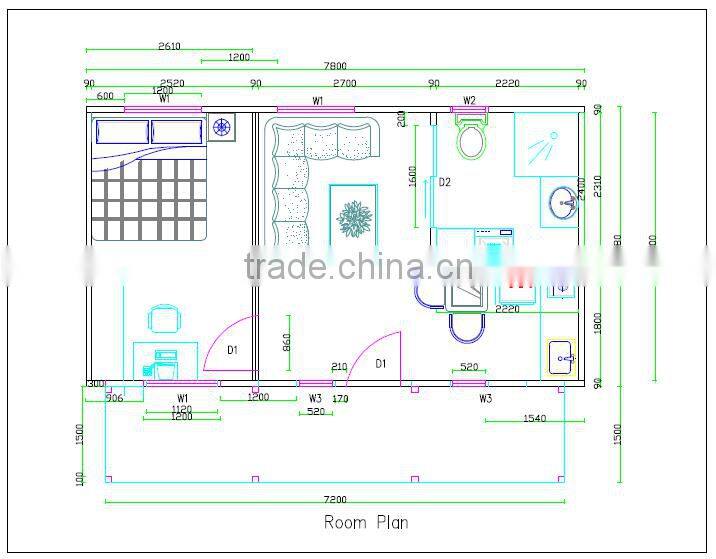 2016 latest modern easy assembly and cheap modular homes/summer hot sale light steel structure prefab house/great room plan