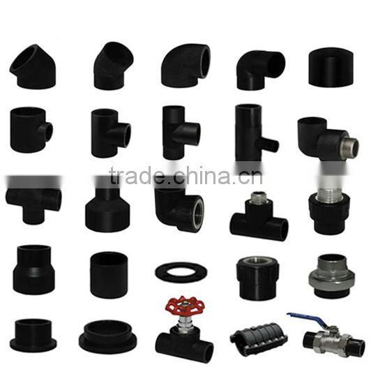 Plastic Pipe Fitting PE100/HDPE/PE Reducing Tee for Water Pipeline