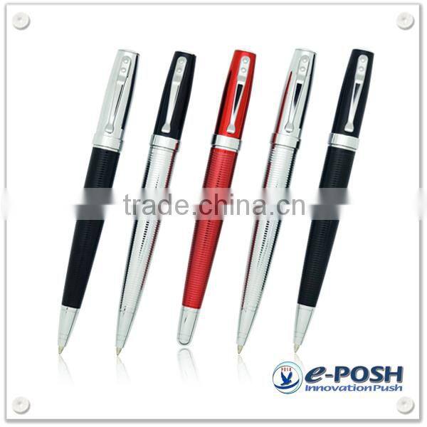 High-end gift metal pen set with polyhedron barrel