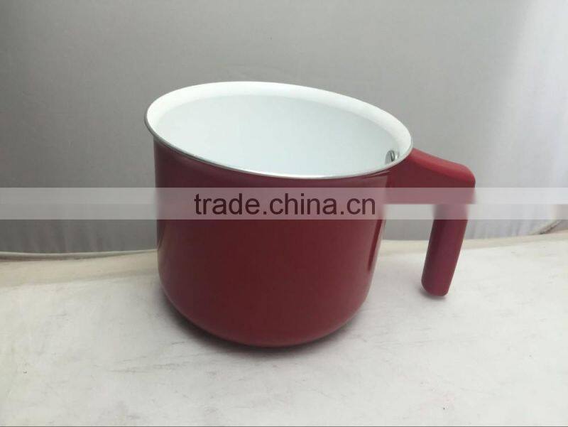 Aluminum Non stick Red Milk Cup/Coffe Cup with Bakelite Handle