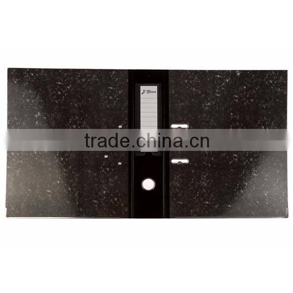 Most popular expanding marbling color a4 fc 2 inch 3 inch hard paper clip file folder