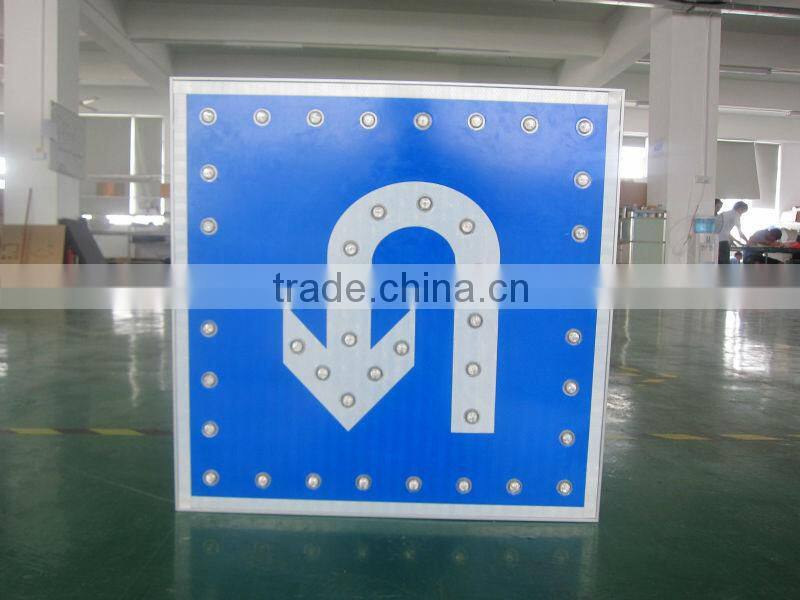 Road traffic safety resonable price safety solar traffic sign(in stock)