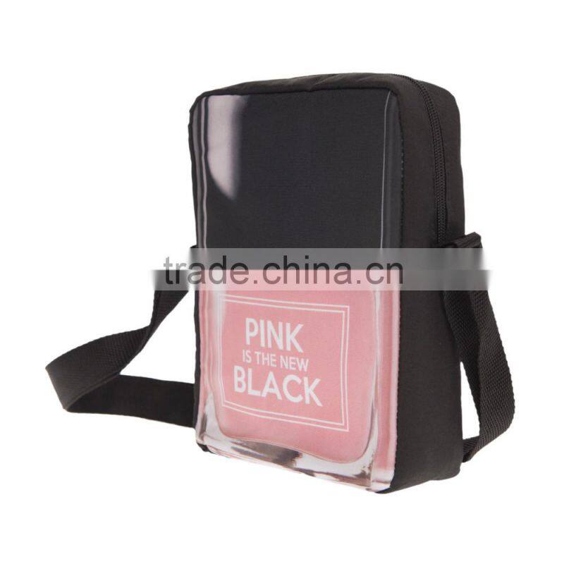 Promotion Fashion 3D sublimation printing Mens Shoulder Bag with factory price