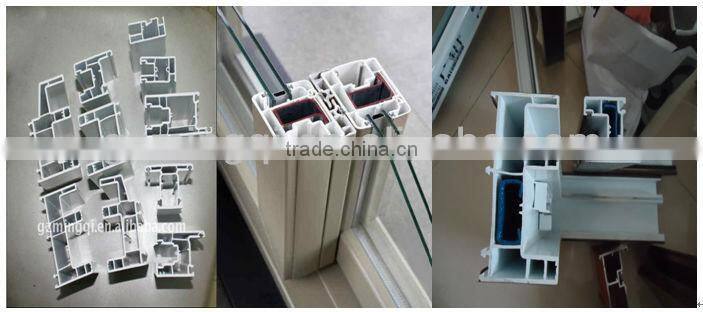 french casement window,house window grill design,3 panel triple pvc casement window