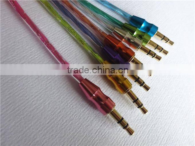 manufacture audio/DC3.5m to DC3.5mm transparent cable