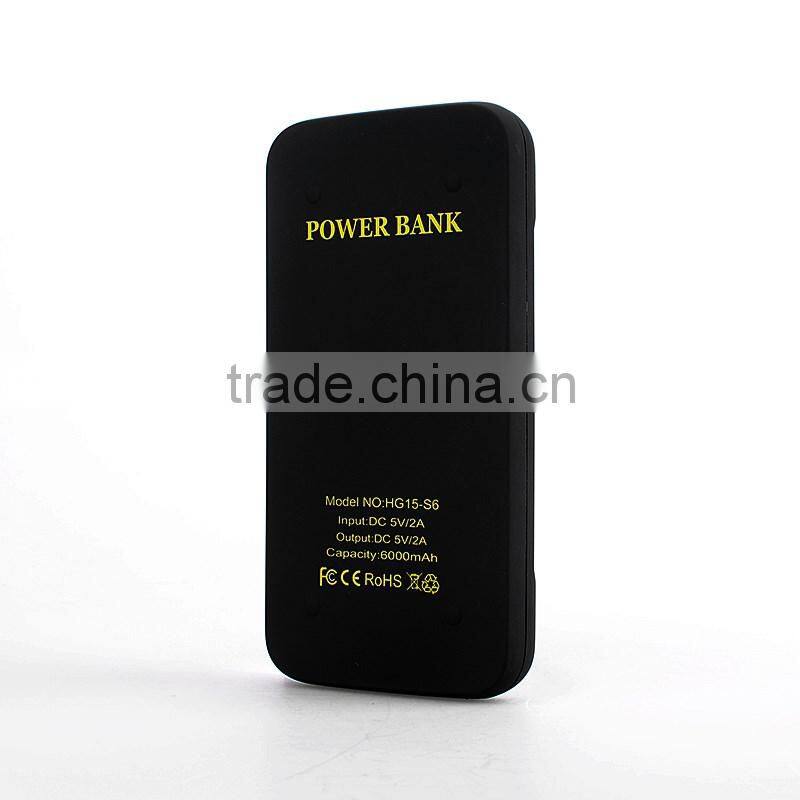 2016 trending products customized logo portable 6000mah power bank wireless charger for Iphone