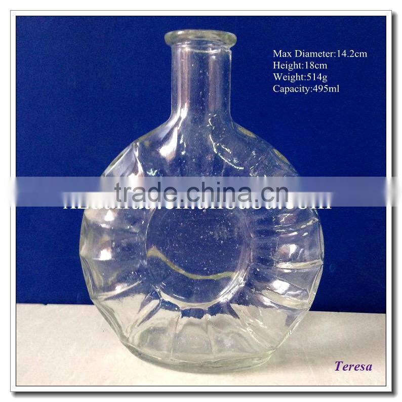 wholesale 100ml glass wine liquor bottle