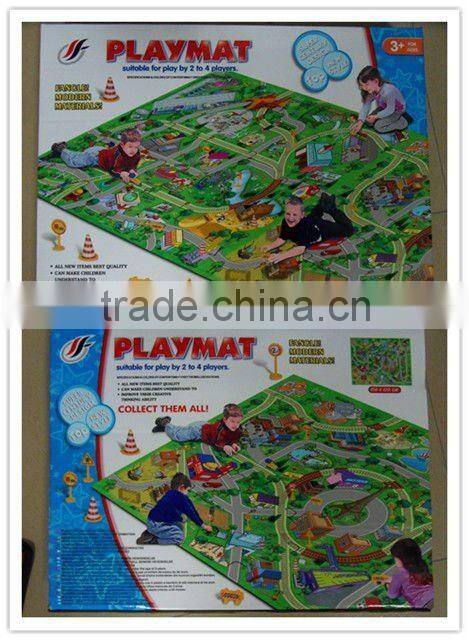 2012 Baby play mat with mini car & roadblock 2028