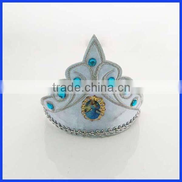 Fashion Design Frozen Blue Crystal Tiara Princss Cinderella Queen Crown For Women