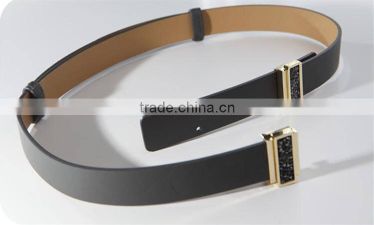 2015 Newest alloy buckle lady leather belt ,decorative belts for women