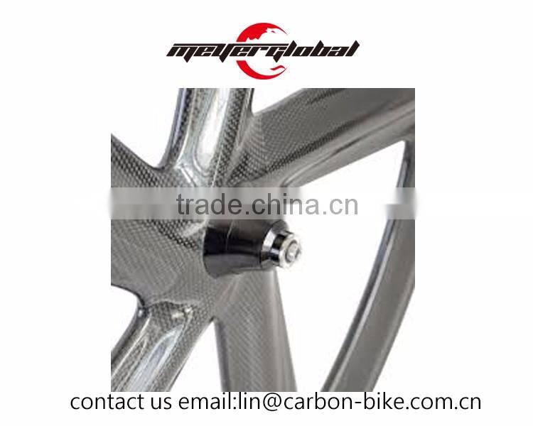 MeyerGlobal customized decal rim 5 spoke carbon road bike wheel set with 11S T800