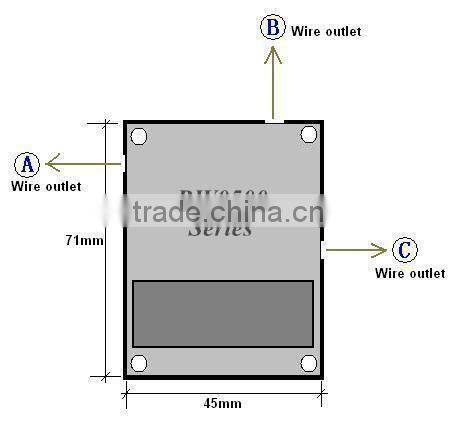 Cuboid anti theft Pull Box for wire harness positioning in electronic equipment