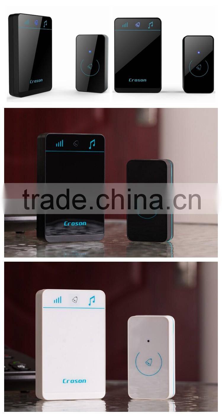 2016 New Design Touch Button Ring Door Bell Sound Wireless Waterproof Units