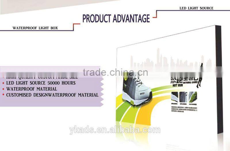 outdoor scrolling light box waterproof and anti-rust CE UL RoHS LED lighting wall mounted,ceiling hanging