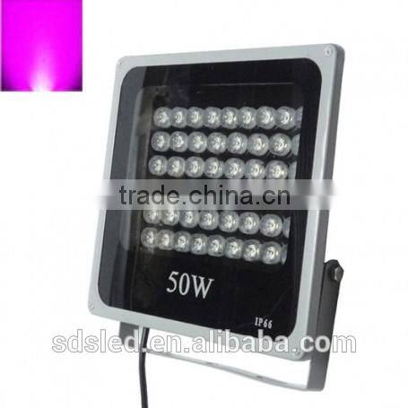 LED flood light IP66 High Power floodlight Pink Grey led flood light 50W