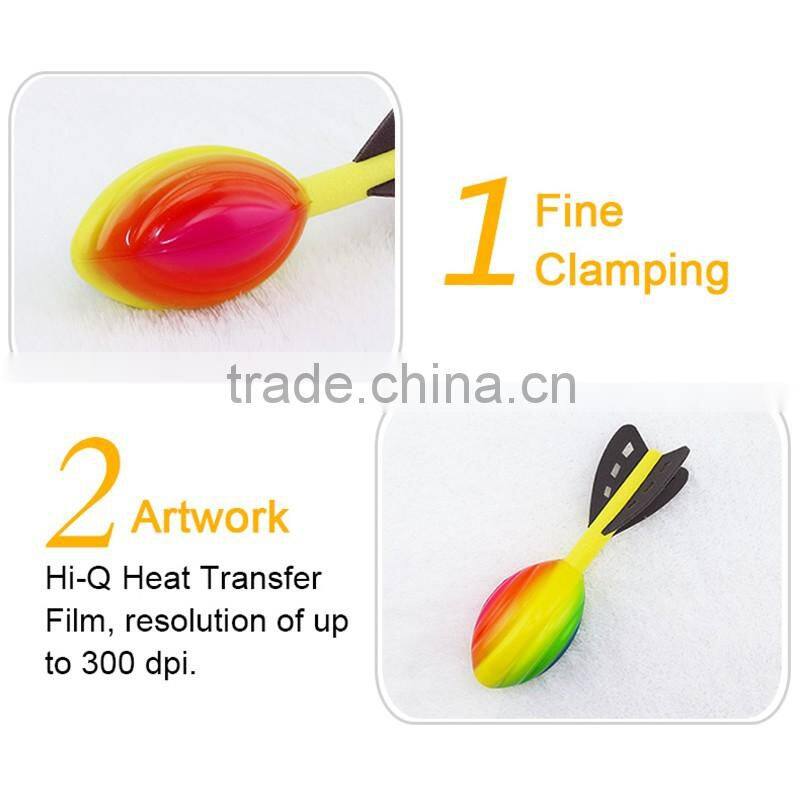 outdoor sports pu soft toy rocket with hard tail