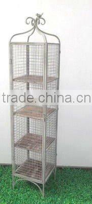 110609FD-folding metal rack & metal shelf storage cube