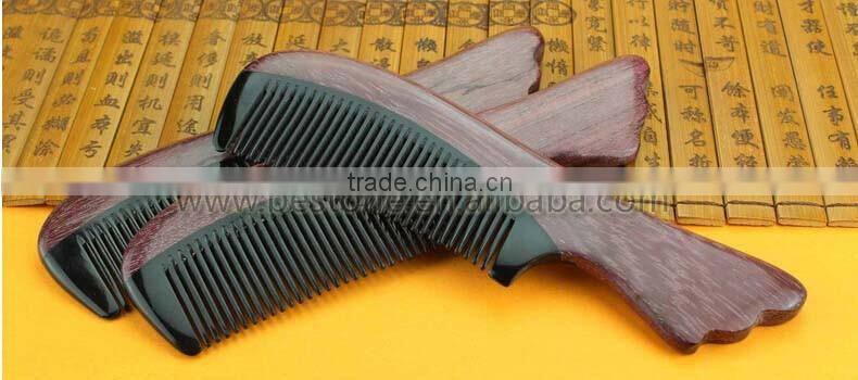 Chinese Hand Crafted OX Horn Wood Comb
