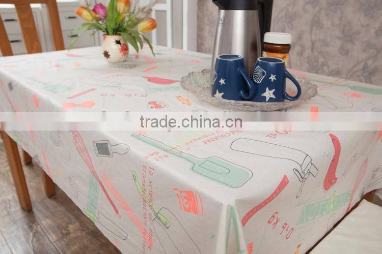 Table cloth in kitchenware oilcloth , custom table cloth, restaurant table decoration