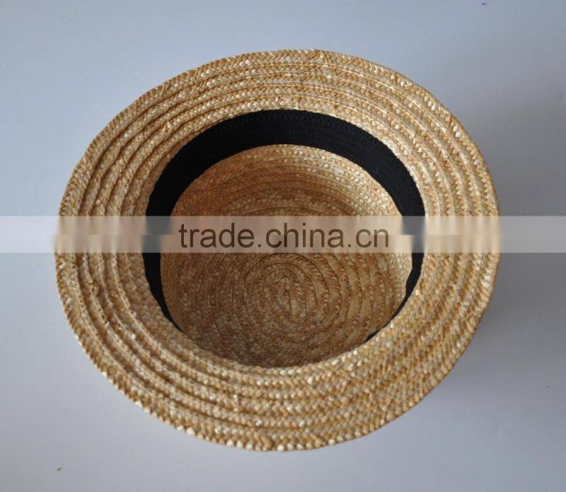 Top quality plain color paper straw hat