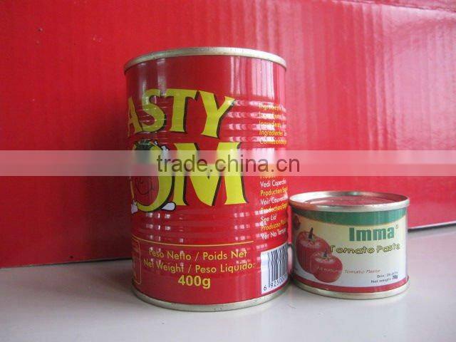 425g*12tins tomato paste tomato sauce, concentration28-30,cold break