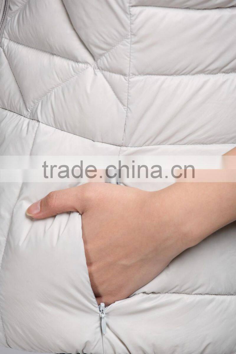 custom women down winter vest of Windproof 6058