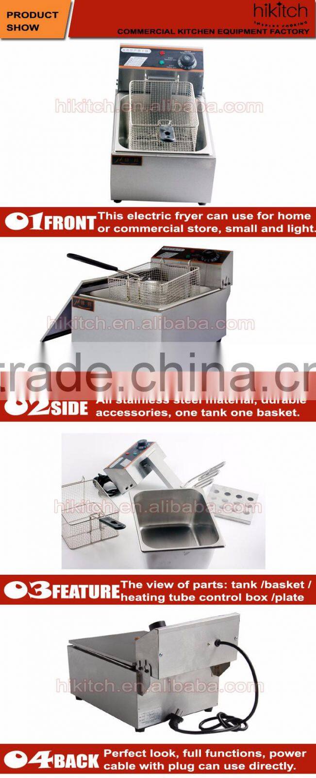 Cooking equipment for home and commercial stainless steel electric fryer