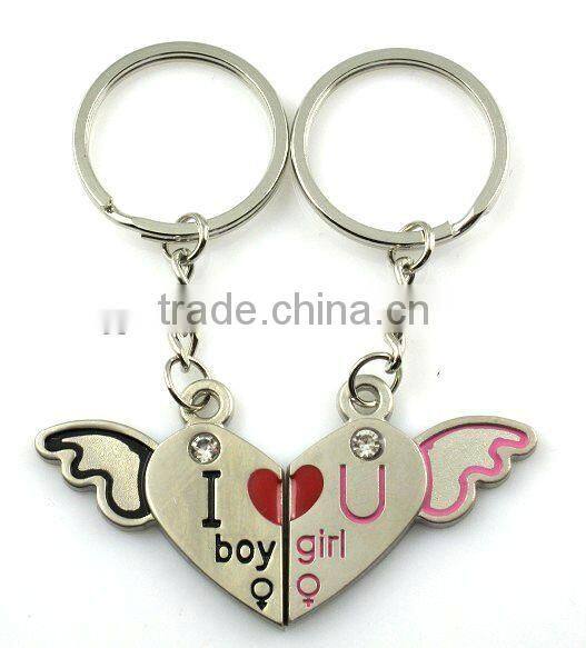 Fashion Sweet Boy And Girl Lovers Keychain
