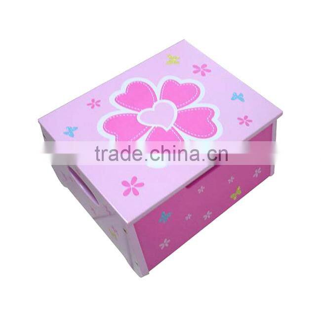 Wood cartoon pattern printed toy storage box,kid favourite fancy storage boxes,OEM available