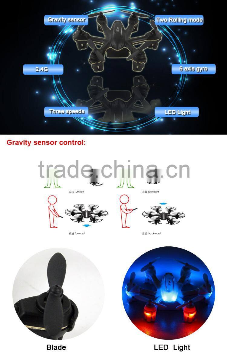 Gravity sensor control 2.4G mini remote control drone for adult