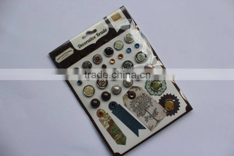 metal scrapbooking brads for decoration,crafts