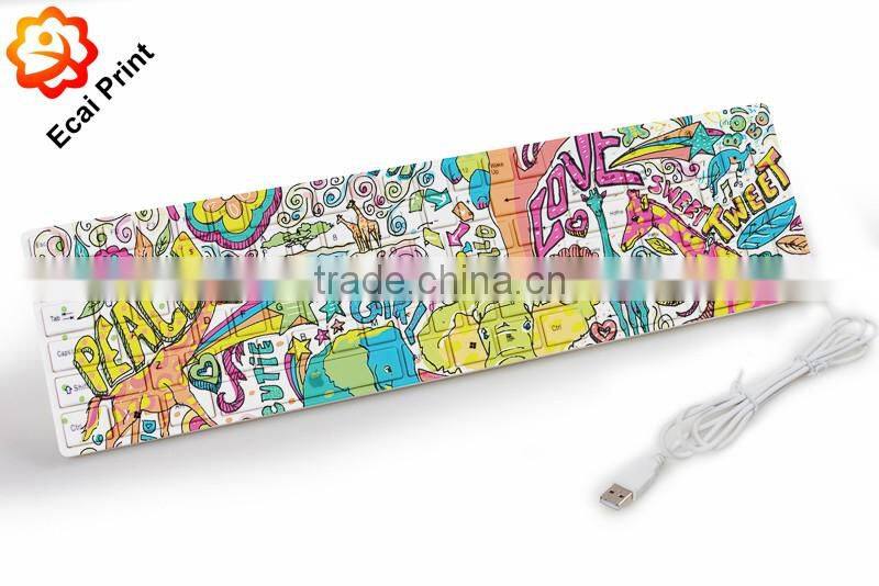 popular printable customize heat transfer printed keyboard computer