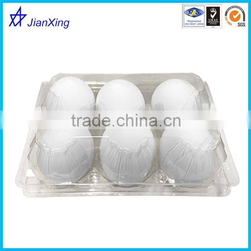 PET disposable factory price plastic blister clamshell egg packaging box