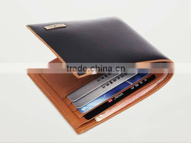 fashional men's genuine leather wallet/leather cheque holder / men's genuine leather wallet with multifunctional pocket