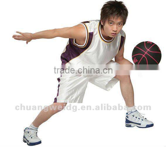 Shiny basketball single jersey fabric for sportswear